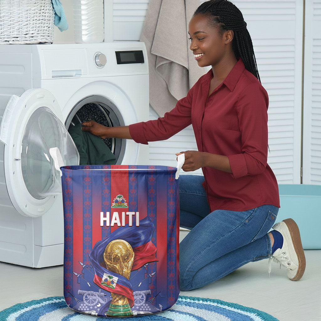 Haiti Football 2026 Laundry Basket Les Grenadiers Voodoo Veve Pride