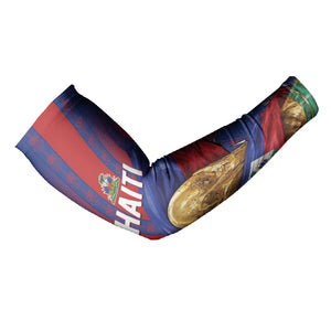 Custom Haiti Football 2026 Arm Sleeves Les Grenadiers Voodoo Veve Pride