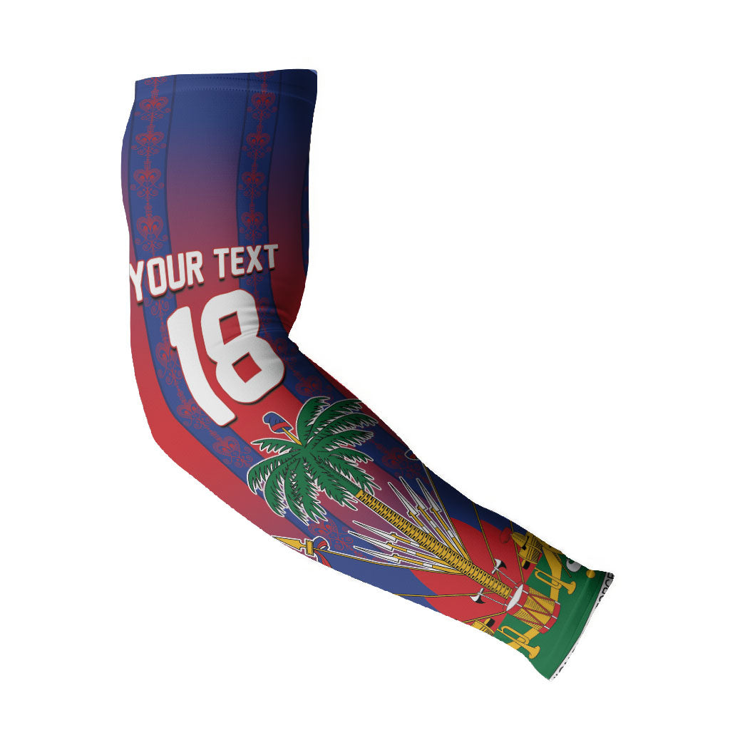Custom Haiti Football 2026 Arm Sleeves Les Grenadiers Voodoo Veve Pride