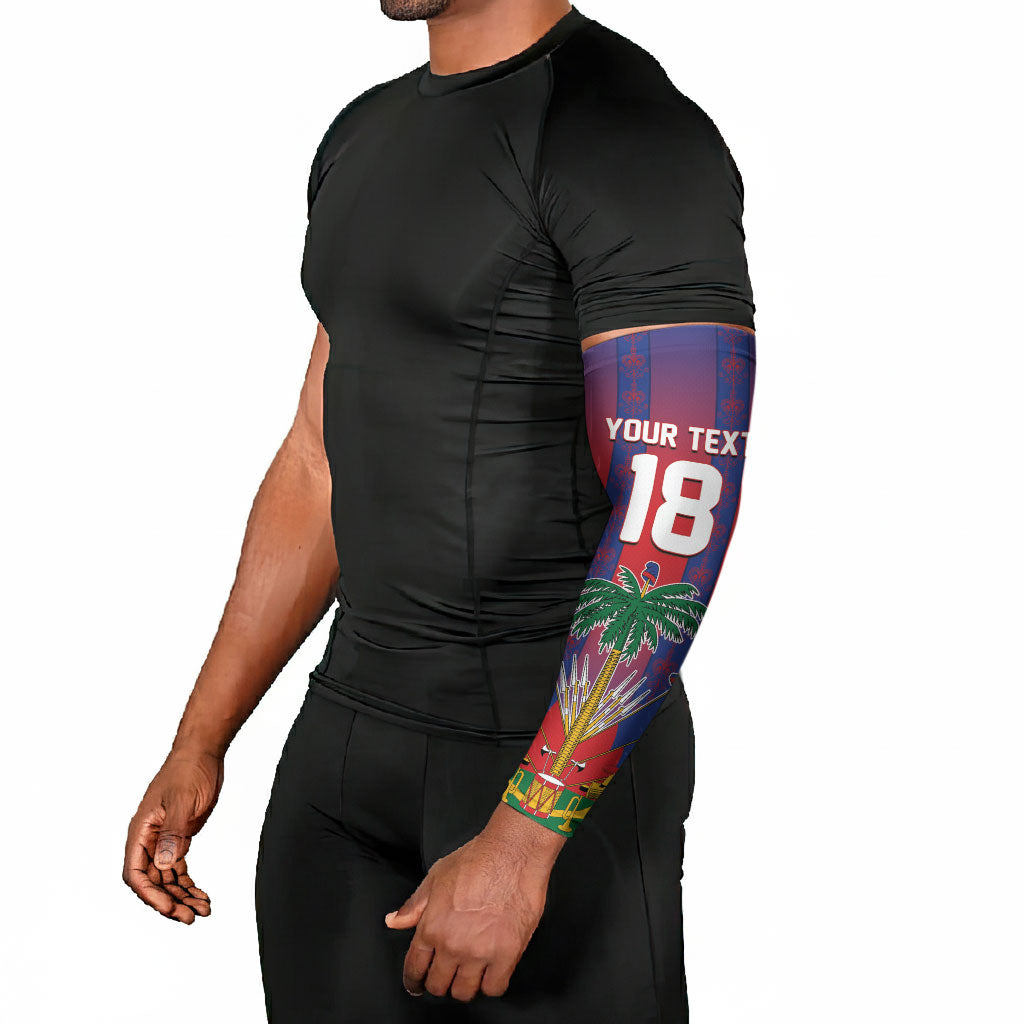 Custom Haiti Football 2026 Arm Sleeves Les Grenadiers Voodoo Veve Pride