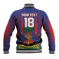 Custom Haiti Football 2026 Baseball Jacket Les Grenadiers Voodoo Veve Pride