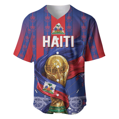 Custom Haiti Football 2026 Baseball Jersey Les Grenadiers Voodoo Veve Pride