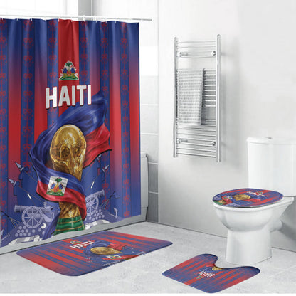 Haiti Football 2026 Bathroom Set Les Grenadiers Voodoo Veve Pride