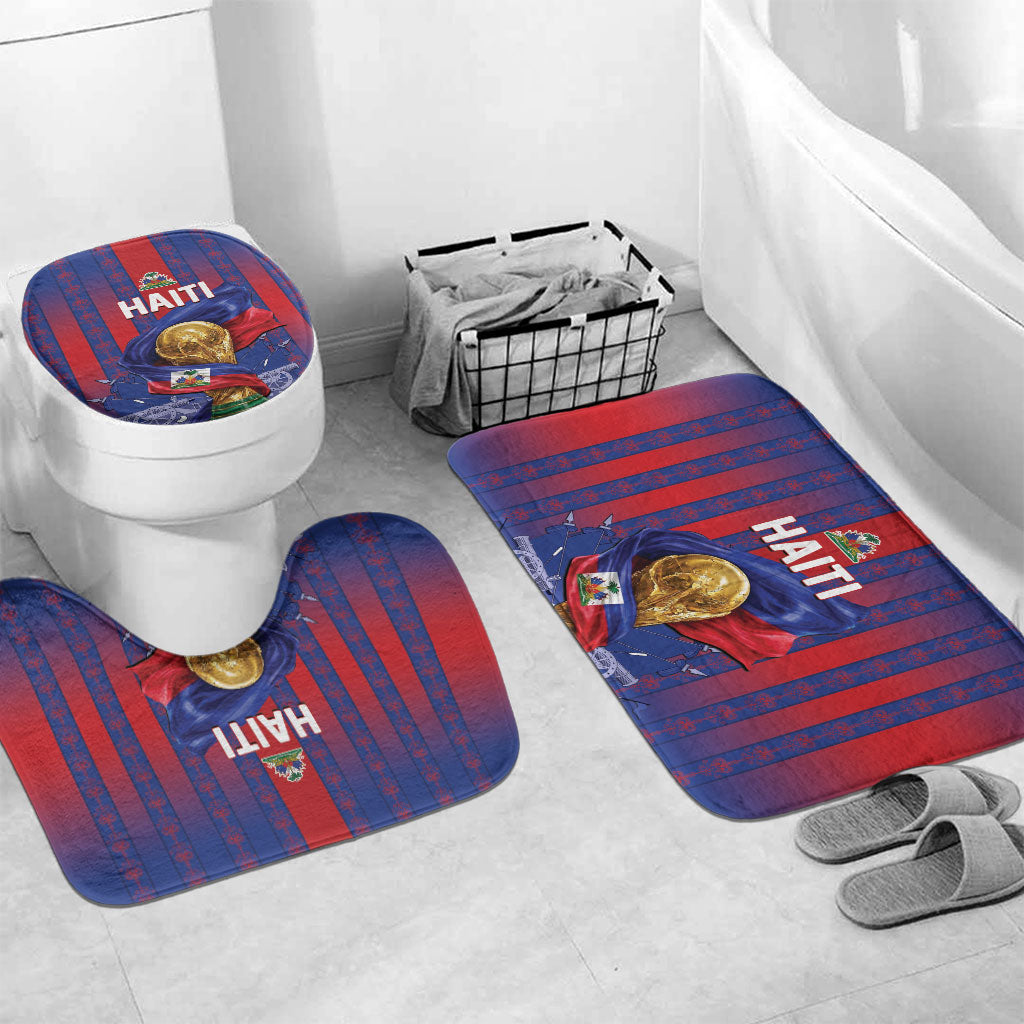 Haiti Football 2026 Bathroom Set Les Grenadiers Voodoo Veve Pride