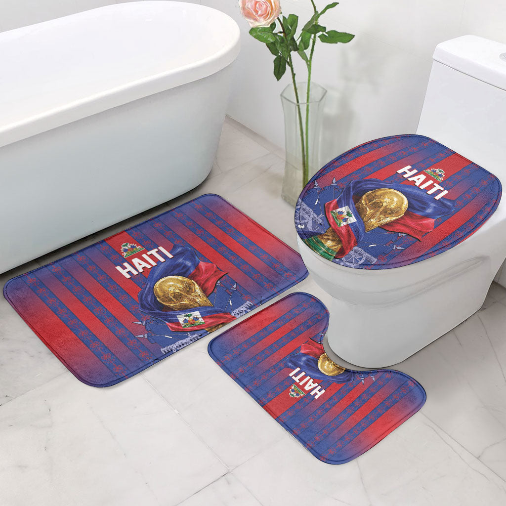 Haiti Football 2026 Bathroom Set Les Grenadiers Voodoo Veve Pride