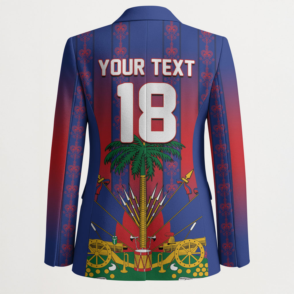 Custom Haiti Football 2026 Blazer Les Grenadiers Voodoo Veve Pride