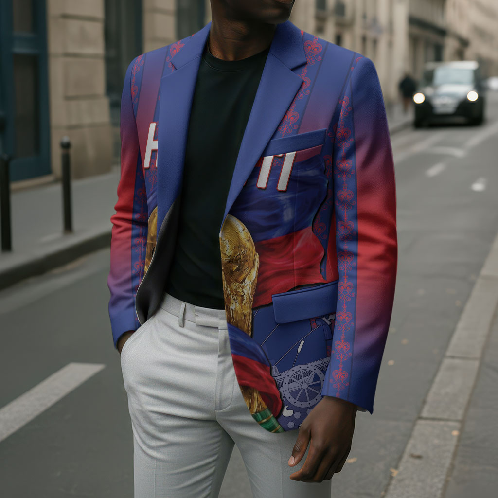 Custom Haiti Football 2026 Blazer Les Grenadiers Voodoo Veve Pride