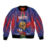 Custom Haiti Football 2026 Bomber Jacket Les Grenadiers Voodoo Veve Pride