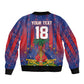 Custom Haiti Football 2026 Bomber Jacket Les Grenadiers Voodoo Veve Pride