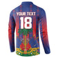 Custom Haiti Football 2026 Button Sweatshirt Les Grenadiers Voodoo Veve Pride