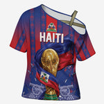Custom Haiti Football 2026 Cross Shoulder Shirt Les Grenadiers Voodoo Veve Pride
