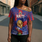 Custom Haiti Football 2026 Cross Shoulder Shirt Les Grenadiers Voodoo Veve Pride