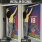 Custom Haiti Football 2026 Door Cover Les Grenadiers Voodoo Veve Pride