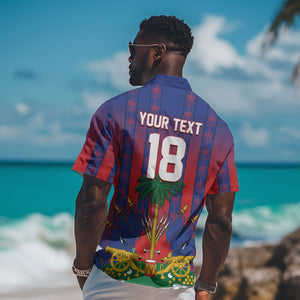 Custom Haiti Football 2026 Hawaiian Shirt Les Grenadiers Voodoo Veve Pride