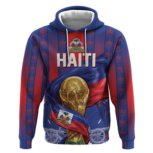Custom Haiti Football 2026 Hoodie Les Grenadiers Voodoo Veve Pride