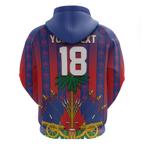 Custom Haiti Football 2026 Hoodie Les Grenadiers Voodoo Veve Pride