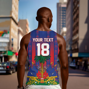 Custom Haiti Football 2026 Men Tank Top Les Grenadiers Voodoo Veve Pride