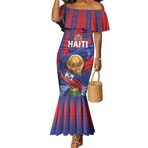 Custom Haiti Football 2026 Mermaid Dress Les Grenadiers Voodoo Veve Pride