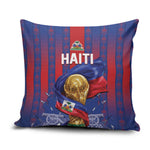 Haiti Football 2026 Pillow Cover Les Grenadiers Voodoo Veve Pride