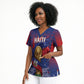 Custom Haiti Football 2026 Scrub Top Les Grenadiers Voodoo Veve Pride