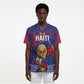 Custom Haiti Football 2026 Scrub Top Les Grenadiers Voodoo Veve Pride