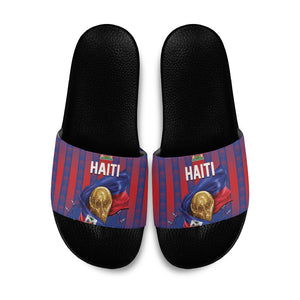 Haiti Football 2026 Slide Sandals Les Grenadiers Voodoo Veve Pride