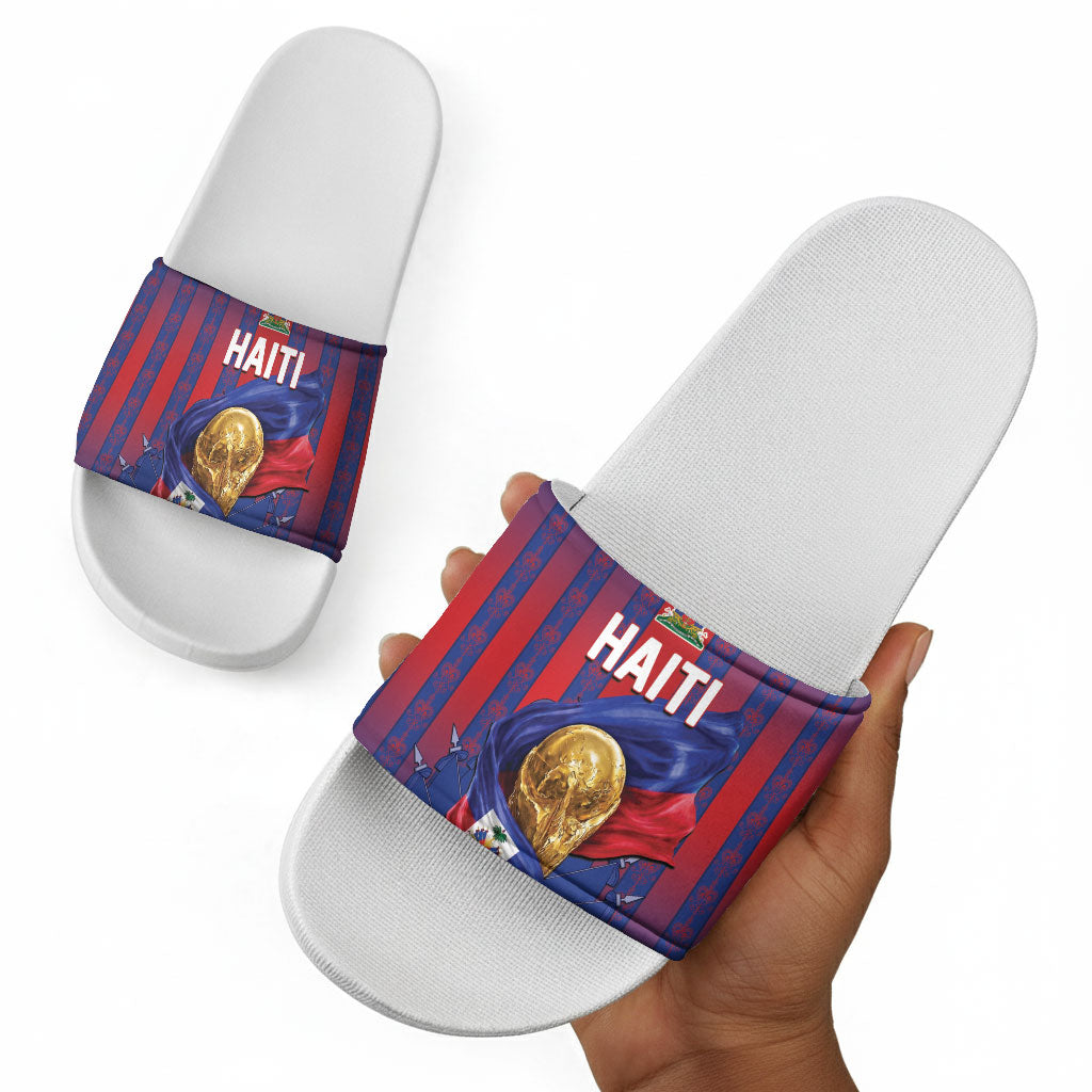 Haiti Football 2026 Slide Sandals Les Grenadiers Voodoo Veve Pride