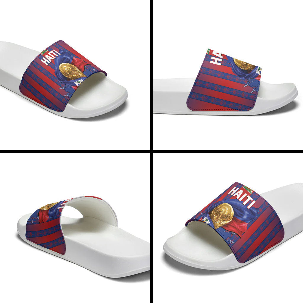 Haiti Football 2026 Slide Sandals Les Grenadiers Voodoo Veve Pride