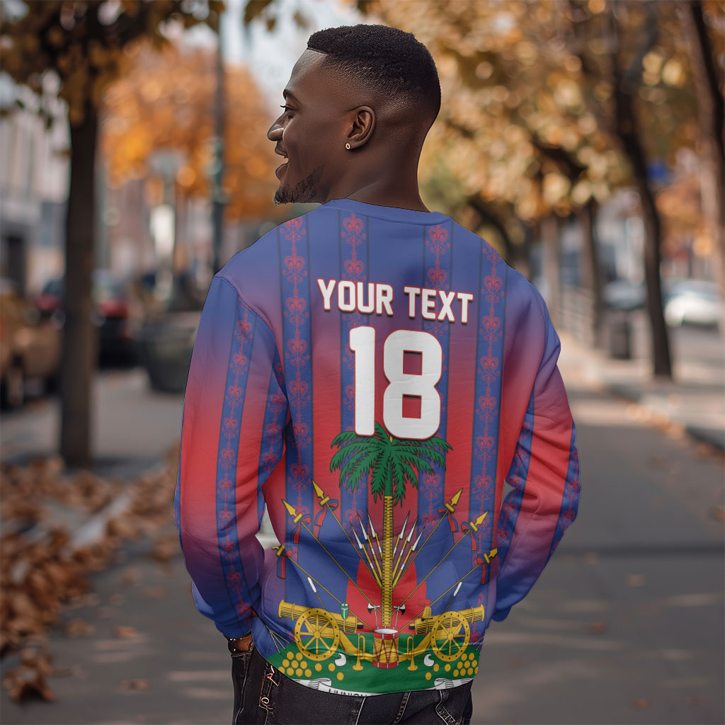 Custom Haiti Football 2026 Sweatshirt Les Grenadiers Voodoo Veve Pride