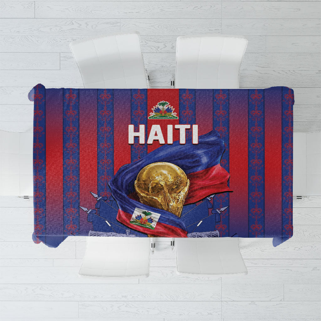 Haiti Football 2026 Tablecloth Les Grenadiers Voodoo Veve Pride