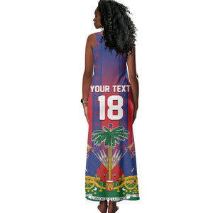 Custom Haiti Football 2026 Tank Maxi Dress Les Grenadiers Voodoo Veve Pride
