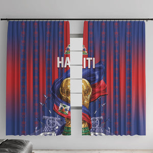 Haiti Football 2026 Window Curtain Les Grenadiers Voodoo Veve Pride