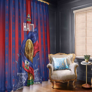 Haiti Football 2026 Window Curtain Les Grenadiers Voodoo Veve Pride