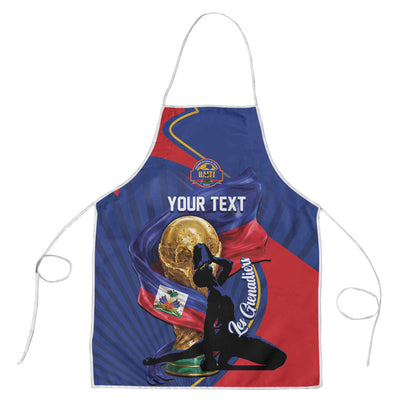 Personalized Haiti Football Champions Apron National Pride Gold Trophy
