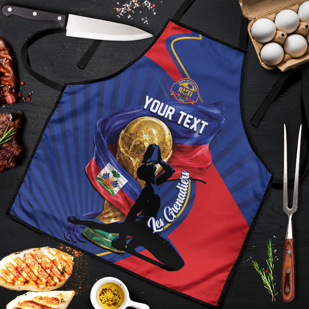 Personalized Haiti Football Champions Apron National Pride Gold Trophy