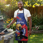Personalized Haiti Football Champions Apron National Pride Gold Trophy
