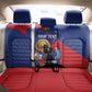 Personalized Haiti Football Champions Back Car Seat Cover National Pride Gold Trophy