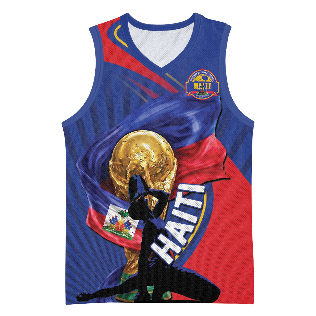Personalized Haiti Football Champions Basketball Jersey National Pride Gold Trophy