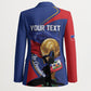 Personalized Haiti Football Champions Blazer National Pride Gold Trophy