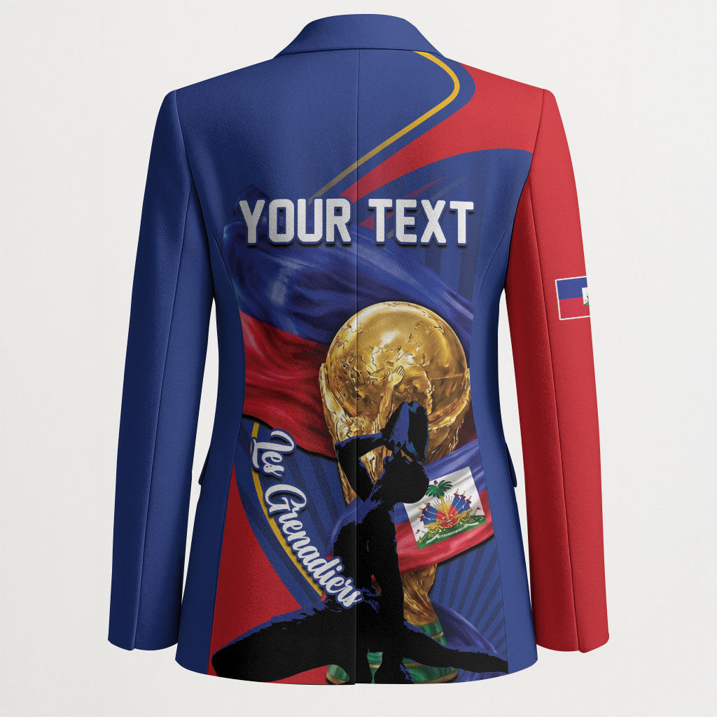 Personalized Haiti Football Champions Blazer National Pride Gold Trophy