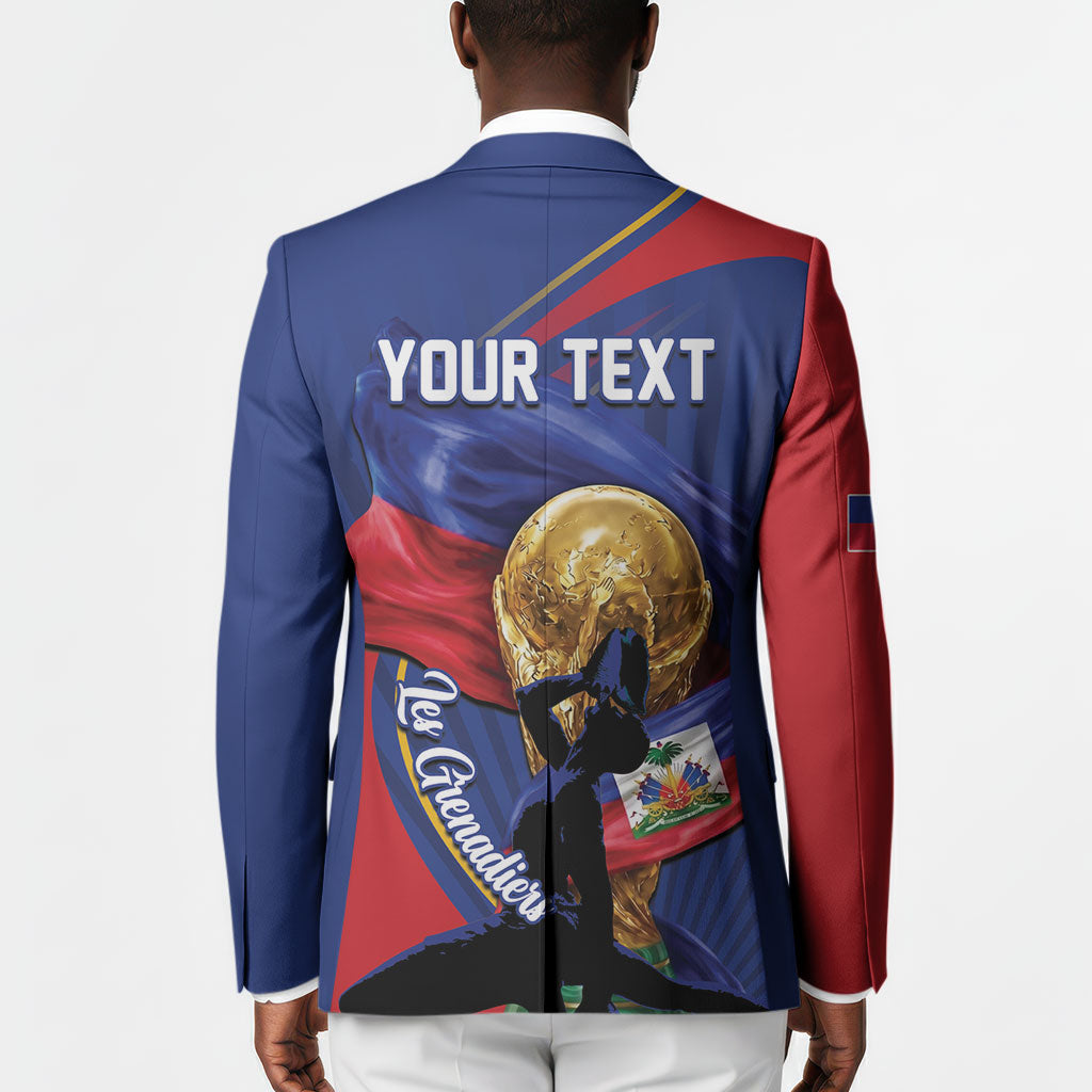 Personalized Haiti Football Champions Blazer National Pride Gold Trophy