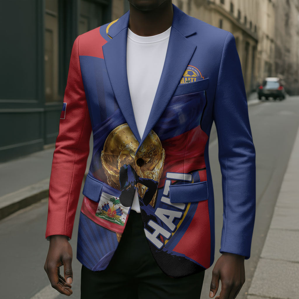 Personalized Haiti Football Champions Blazer National Pride Gold Trophy