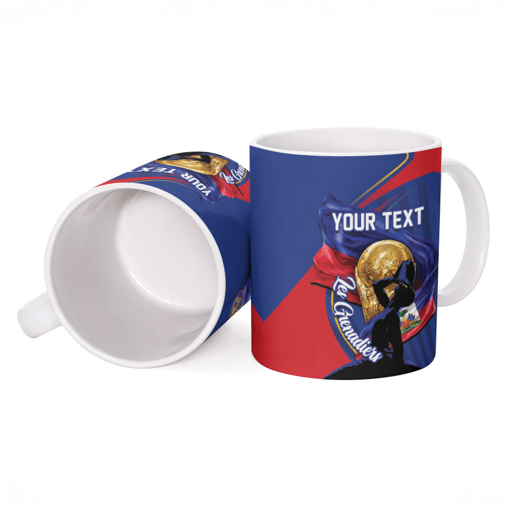 Personalized Haiti Football Champions Ceramic Mug National Pride Gold Trophy