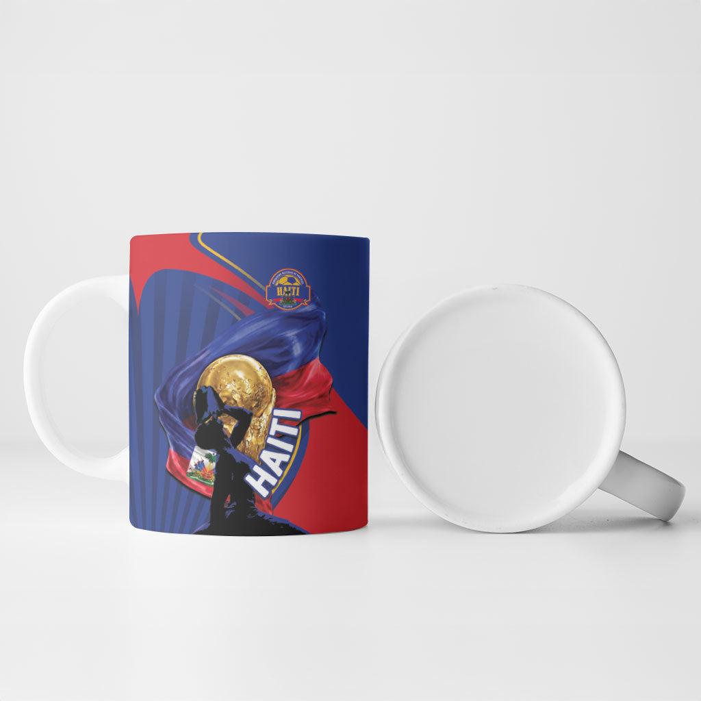 Personalized Haiti Football Champions Ceramic Mug National Pride Gold Trophy