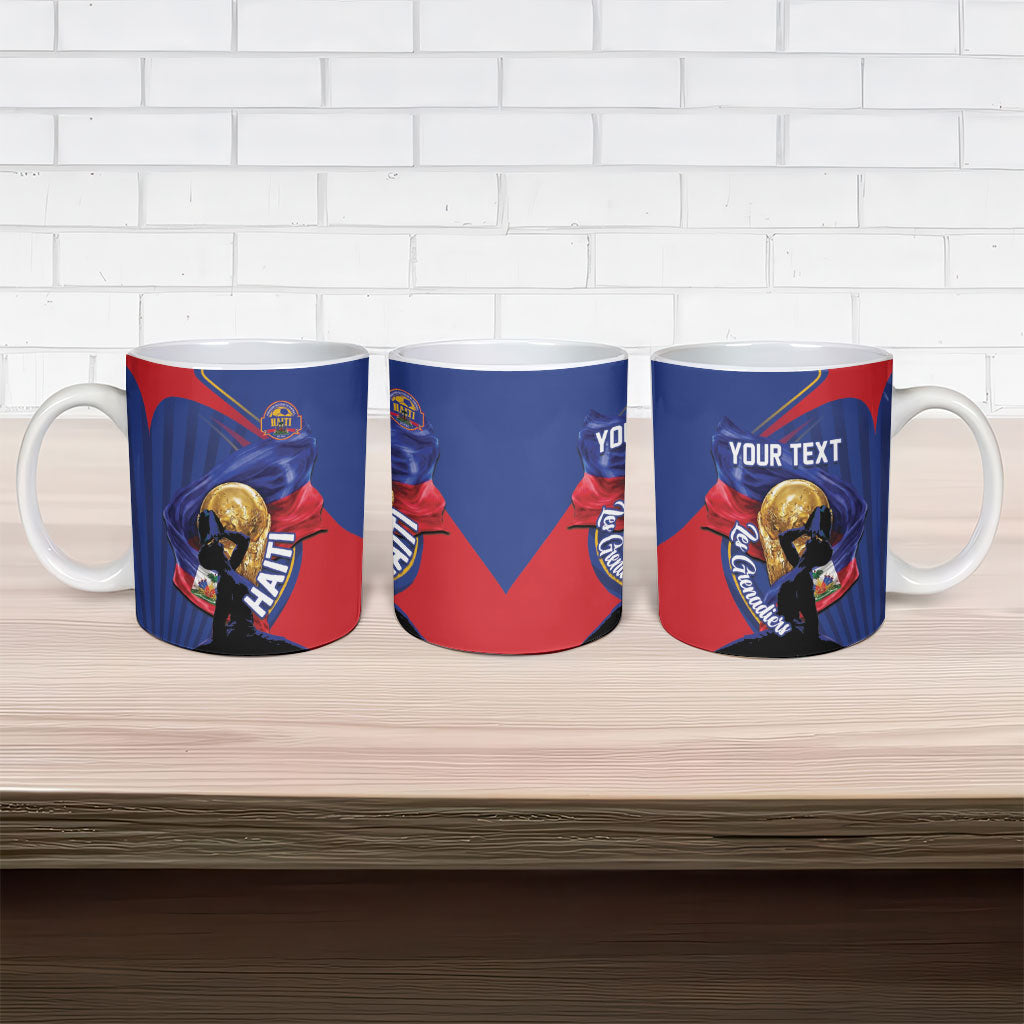 Personalized Haiti Football Champions Ceramic Mug National Pride Gold Trophy