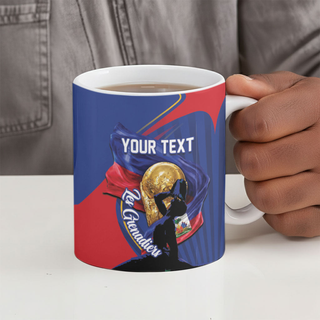 Personalized Haiti Football Champions Ceramic Mug National Pride Gold Trophy