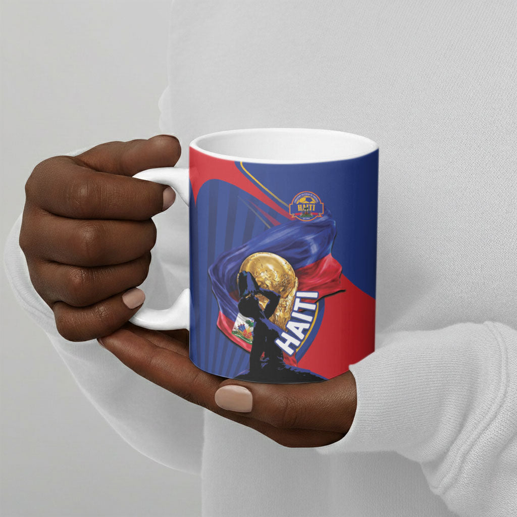 Personalized Haiti Football Champions Ceramic Mug National Pride Gold Trophy