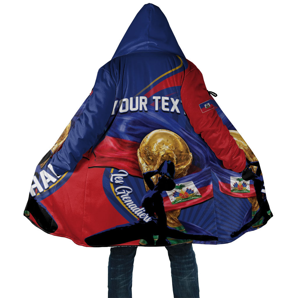 Personalized Haiti Football Champions Cloak National Pride Gold Trophy