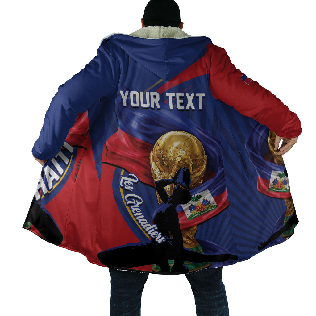 Personalized Haiti Football Champions Cloak National Pride Gold Trophy