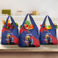 Personalized Haiti Football Champions Grocery Bag National Pride Gold Trophy